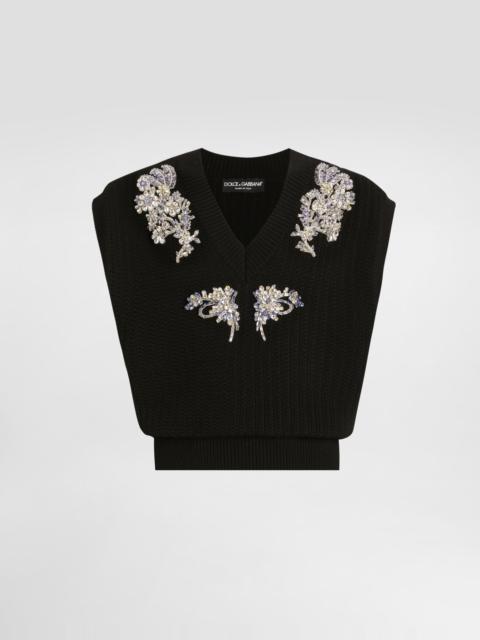 Dolce & Gabbana Cable-knit wool vest