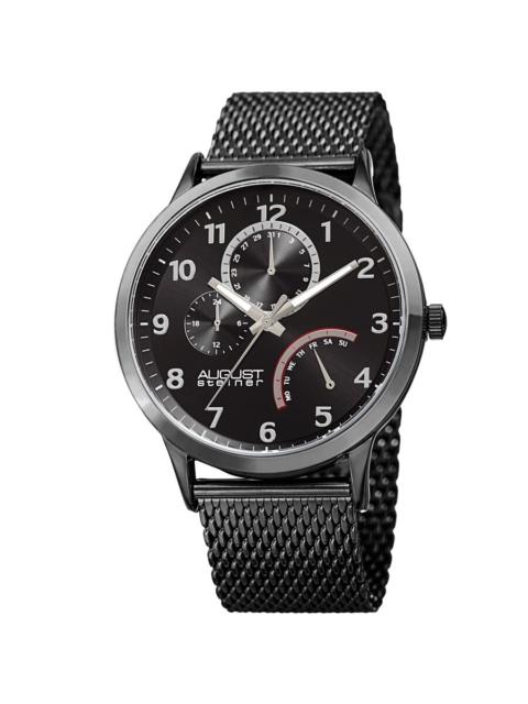 Other Designers August Steiner Quartz Black Dial Men's Watch AS8230BK