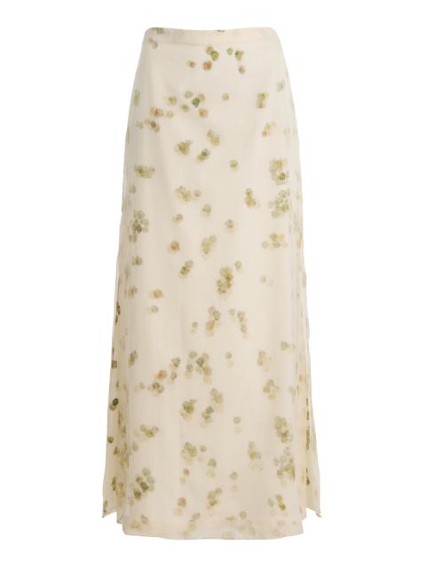 Altuzarra Linnie Cotton-Blend Skirt ivory