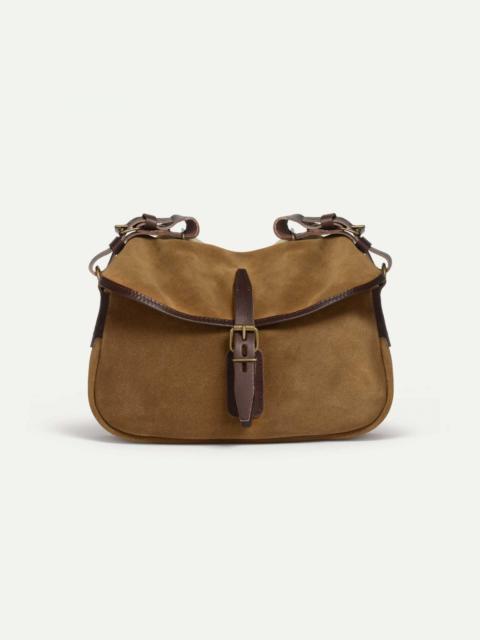 Bleu de Chauffe MUSETTE XS FISHERMAN'S BAG / SUEDE  -  HAZELNUT BROWN