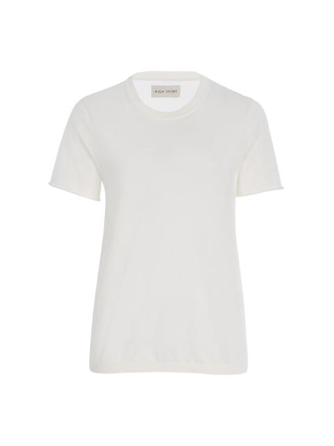 HIGH SPORT Owen Cotton Tee ivory