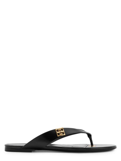 Givenchy Givenchy 4G Liquid Leather Flip Flops