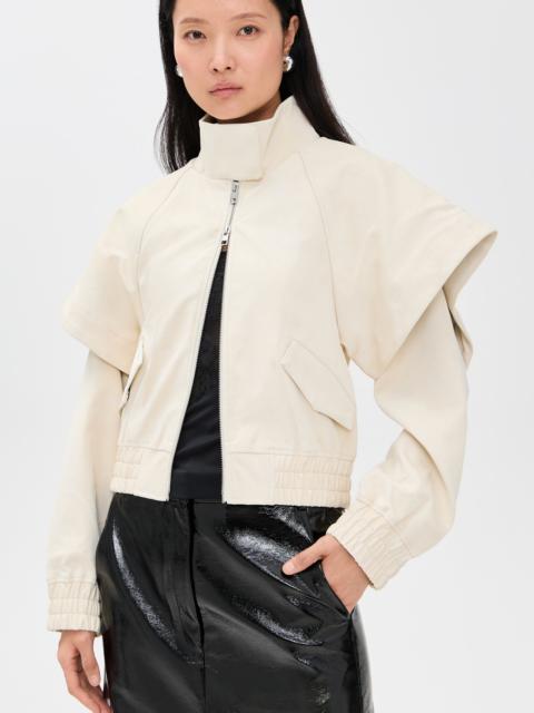 AKNVAS Fredy Faux Leather Cream Jacket