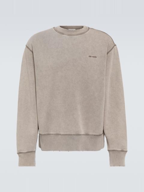 AMI Paris Logo cotton jersey sweatshirt