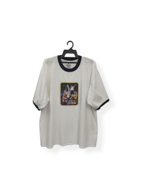 Other Designers Bacardi - Vintage BACARDI & COLA promo Ringer tee