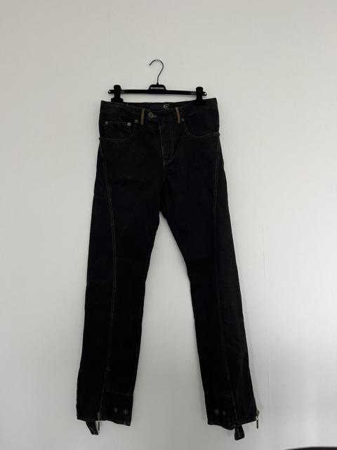 Other Designers Vintage - AW2000 Cavalli Zipped Button Seam Faded Denim Jeans