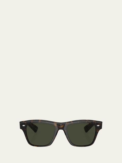 Oliver Peoples Polarized Acetate Square Sunglasses