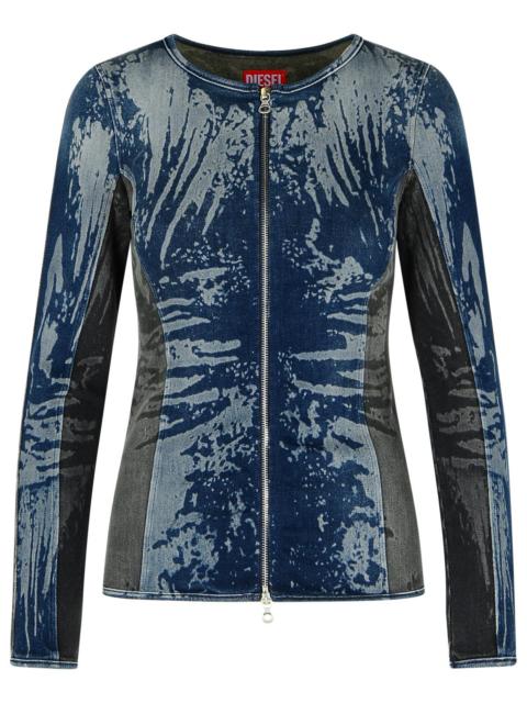 Diesel Diesel 'Gary' Blue Cotton Top Women