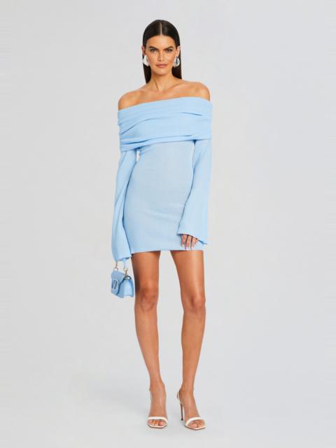 RETROFÊTE GALLI RIB KNIT MINI DRESS