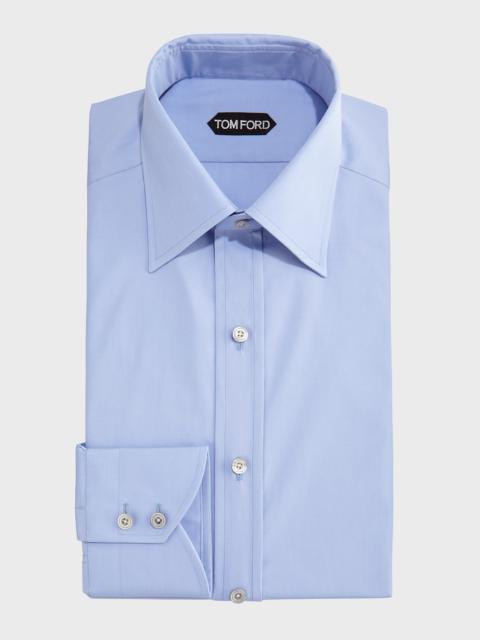 Slim-Fit Classic Dress Shirt, Blue