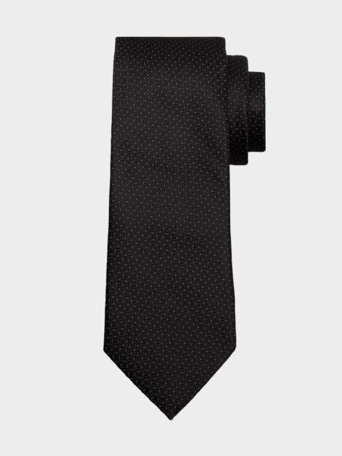 ZEGNA Men's Micro-Pindot Silk Tie