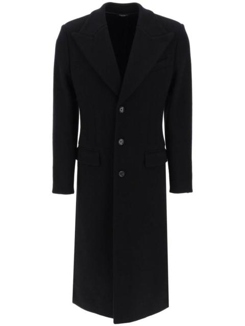 DOLCE & GABBANA TECHNO-WOOL DECONSTRUCTED COAT