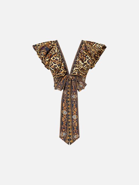 CAMILLA RUFFLE WRAP TOP