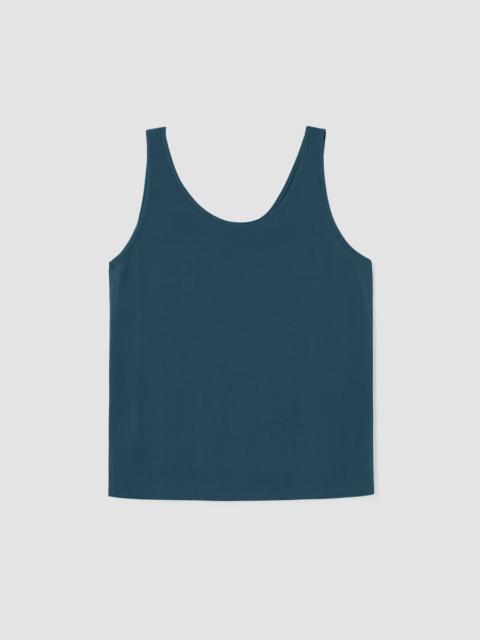 EILEEN FISHER Stretch Silk Jersey Scoop Neck Tank