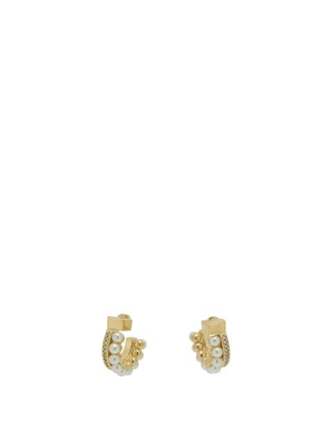 FERRAGAMO Ferragamo Women "Gancini" Earrings With Pearls