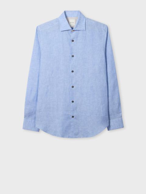 Paul Smith Slim-Fit Light Blue Linen Shirt