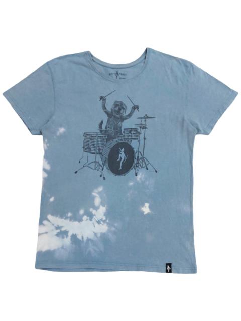 Other Designers RARE! DIRTY VELVET "DOG HITTING DRUMS" GRAPHIC