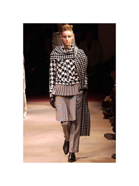 Yohji Yamamoto FW 03/04 Runway Yohji Yamamoto FEMME Houndstooth Wool Jacket