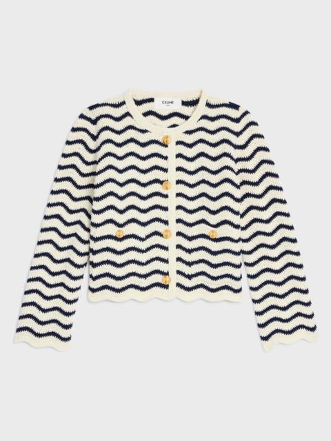 CELINE cardigan jacket IN crochet cotton