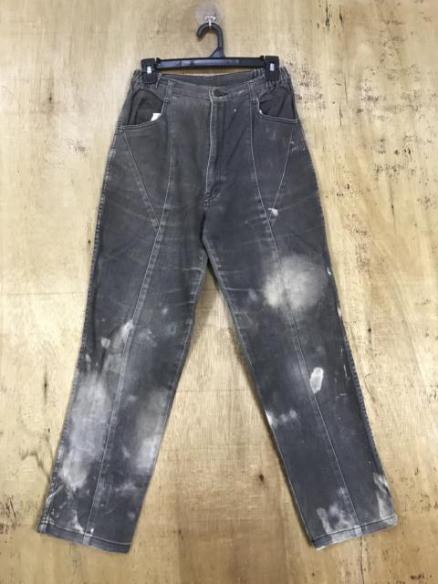 Other Designers Distressed Denim - Japanese Brand Faded Distressed Denim Adjustable Waist