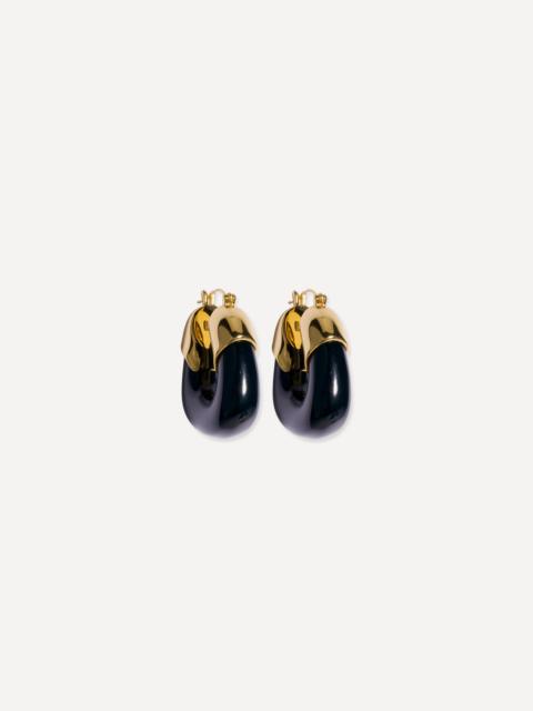 LIZZIE FORTUNATO Gold-Plated Organic Hoop Earrings