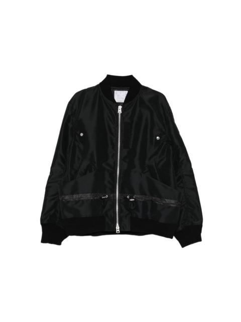 sacai Sacai Black Jackets - Bomber Jackets Men