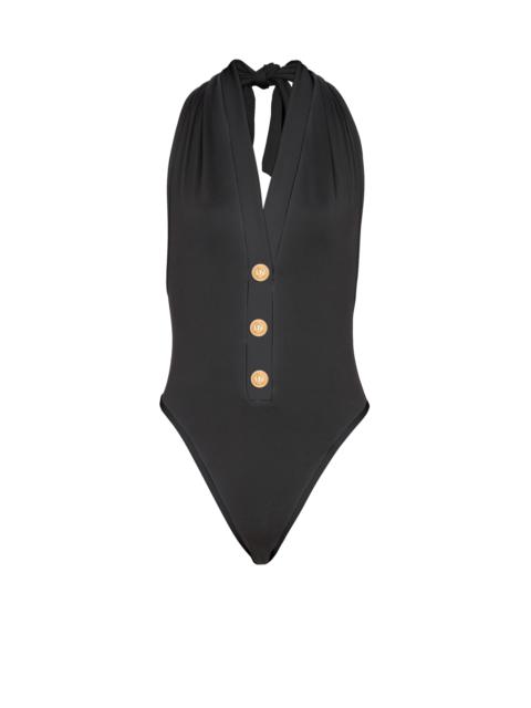 Balmain One-piece swimsuit with buttons
