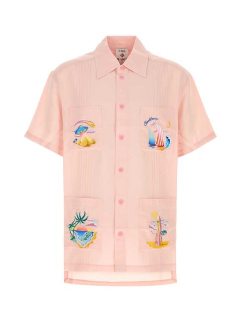 CASABLANCA Casablanca Men Pink Viscose Blend Shirt