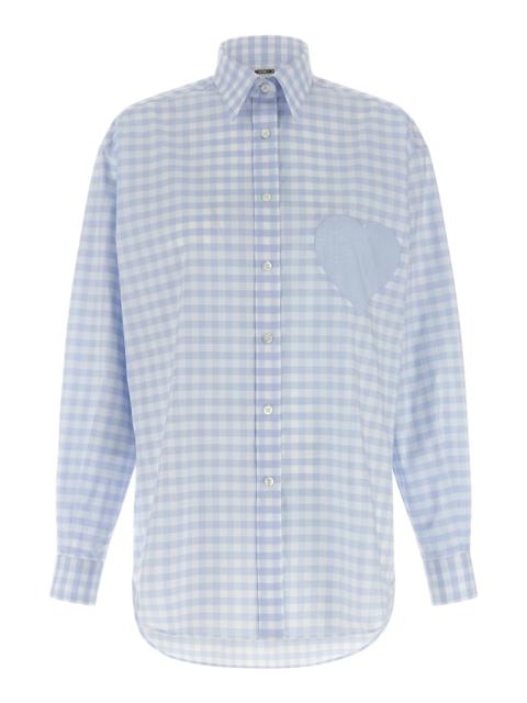 Moschino 'Heart' Vichy shirt