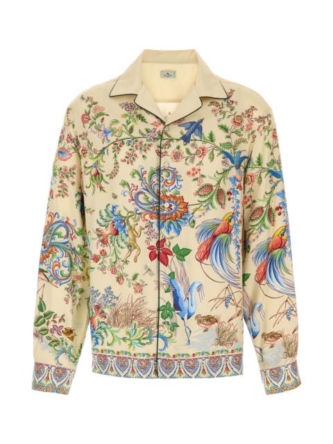 Etro Printed satin shirt