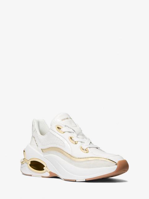 MICHAEL KORS Toni Mixed-Media Trainer