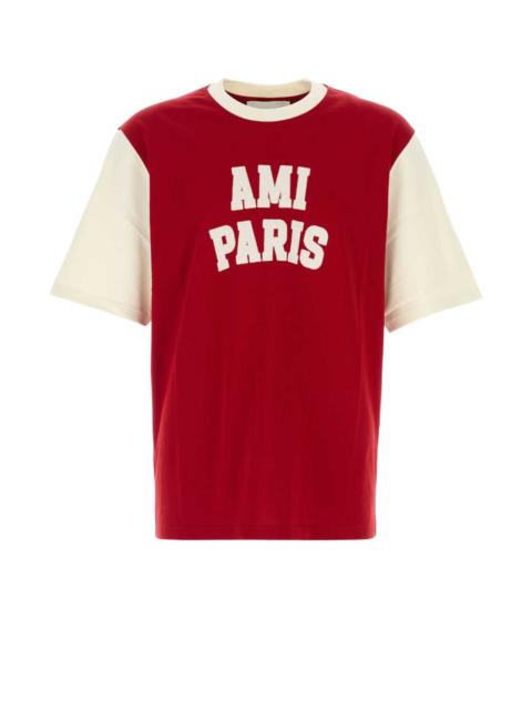 AMI Paris Ami Men Tshirtwithamiparisfeltembroidery