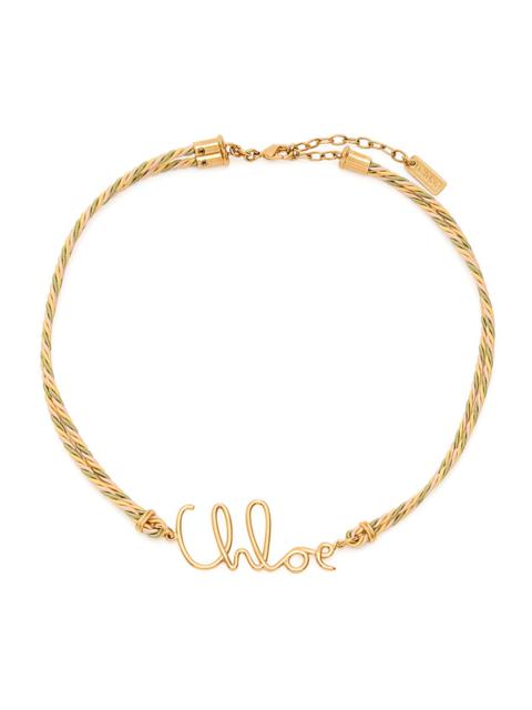 Chloé Chloe The Chloé Plage Logo Necklace