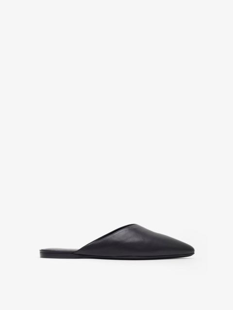 herbert levine Homebody soft black leather slide sandals