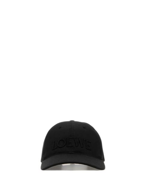 Loewe Loewe Women Black Cotton Baseball Cap
