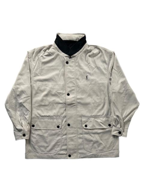 SAINT LAURENT VERY RARE VINTAGE JACKET YVES SAINT LAUREN YSL BIG LOGO