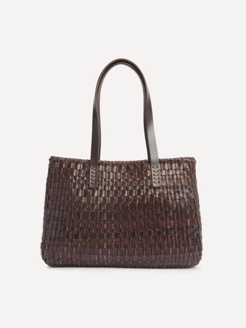 DRAGON DIFFUSION Salvage Woven Leather Tote Bag