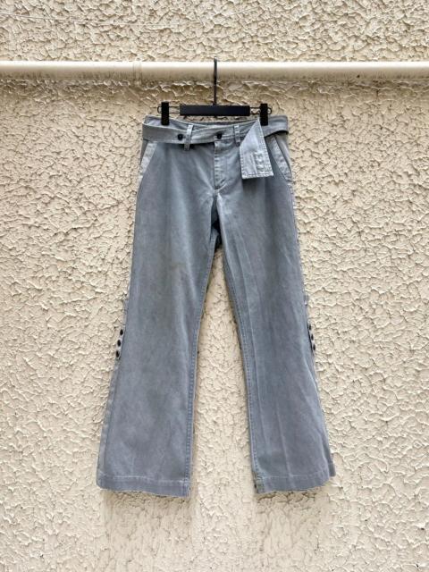 ISSEY MIYAKE ISSEY MIYAKE Moleskin Straight-Leg Pants