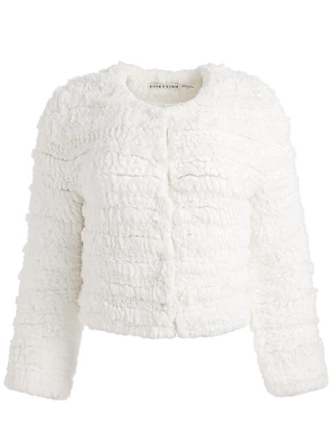 Alice + Olivia FAWN FAUX FUR JACKET