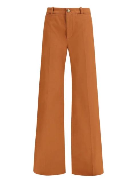 Chloé High Waisted Flared Leg Trousers