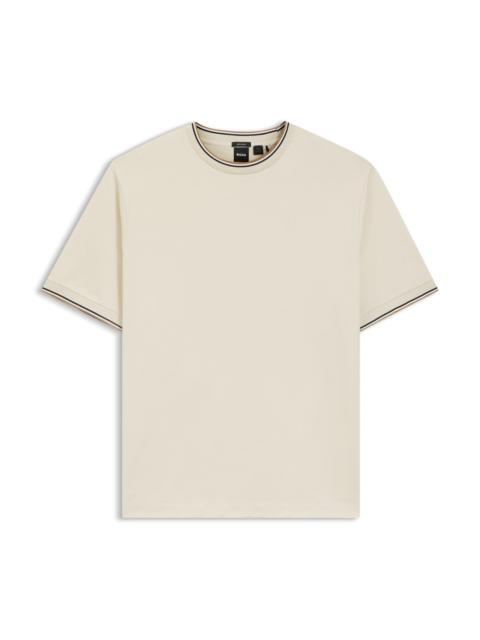 BOSS REGULAR-FIT T-SHIRT IN MERCERISED COTTON