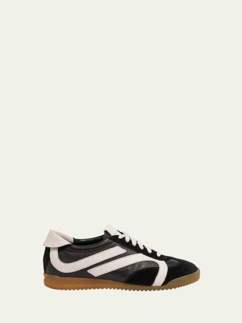 Proenza Schouler Bicolor Leather Low-Top Sneakers