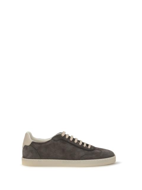 Brunello Cucinelli Brunello Cucinelli Suede Sneakers Anthracite/Ivory/Lavagna