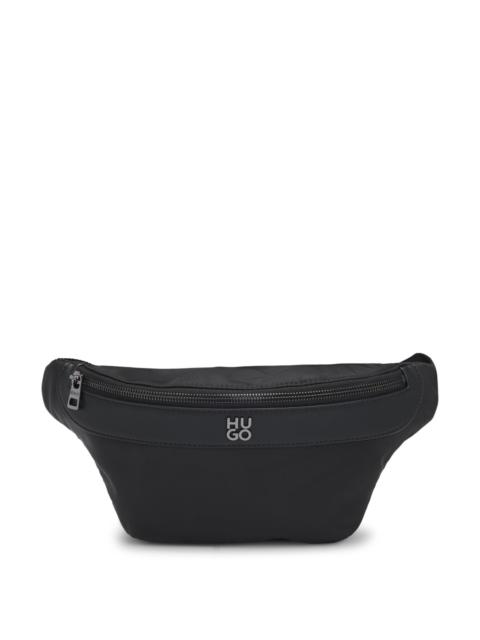 HUGO TWILL BELT BAG WITH STACKED-LOGO TRIM