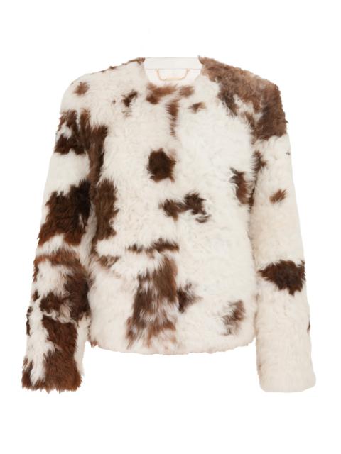 Zimmermann HYPNOTIC SPOT SHEARLING JACKET