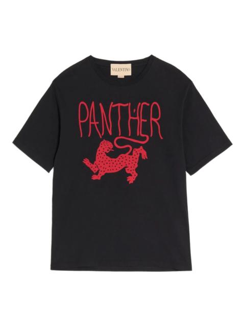 Valentino panther print cotton T-shirt
