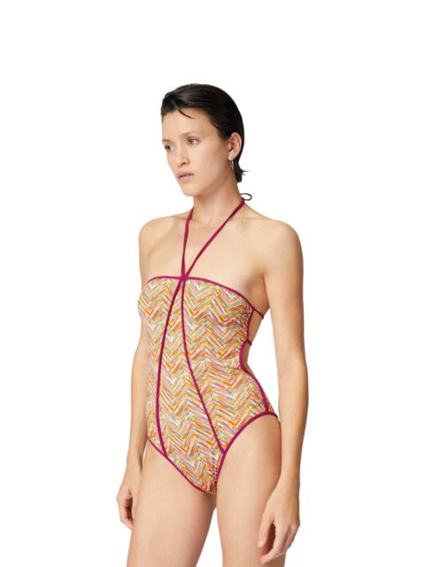 Missoni Missoni Reversible One-piece Swimsuit With Print And Contrasting Piping in Multicoloured at Nordstro