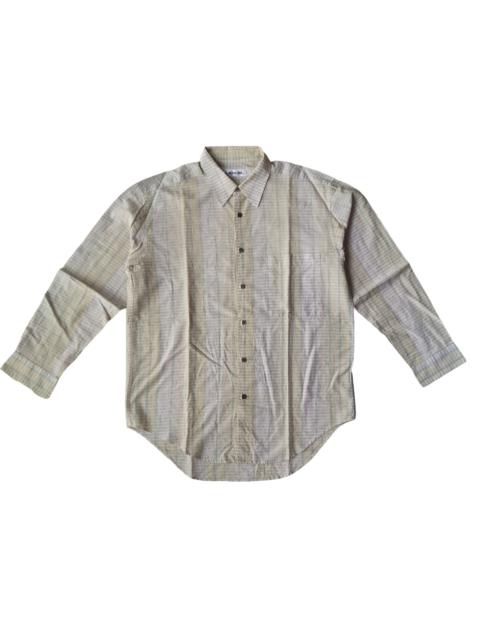 LANCEL Vintage 90s Lancel Paris Striped Cotton Shirt Made In Japan