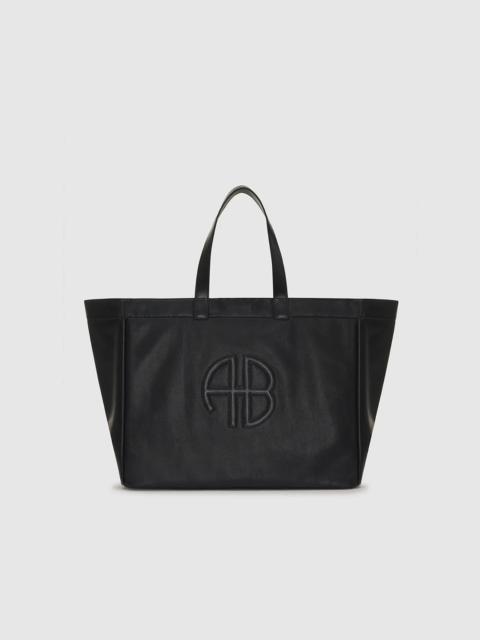 ANINE BING Large Rio Tote - Black Recycled Leather