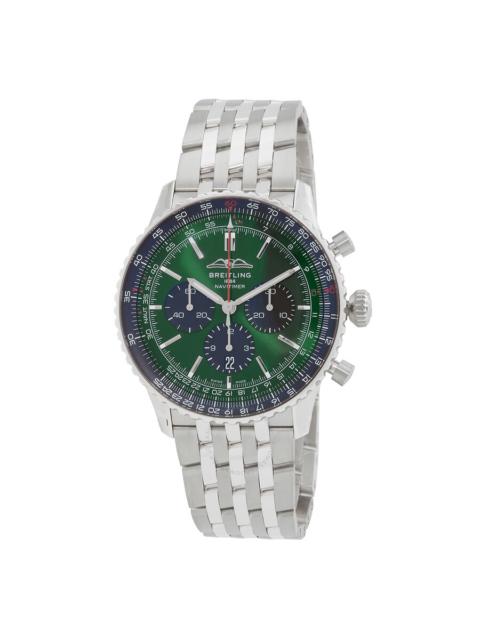 BREITLING Breitling Navitimer Chronograph Automatic Chronometer Green Dial Men's Watch AB0137241L1A1